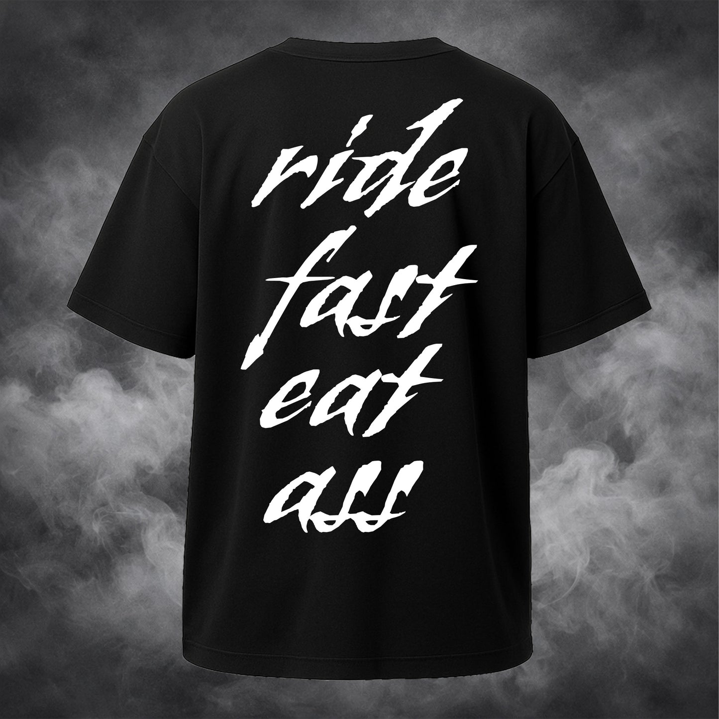 Polera "Ride Fast Eat Ass"